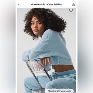 ALO Yoga S Celestial Blue SET